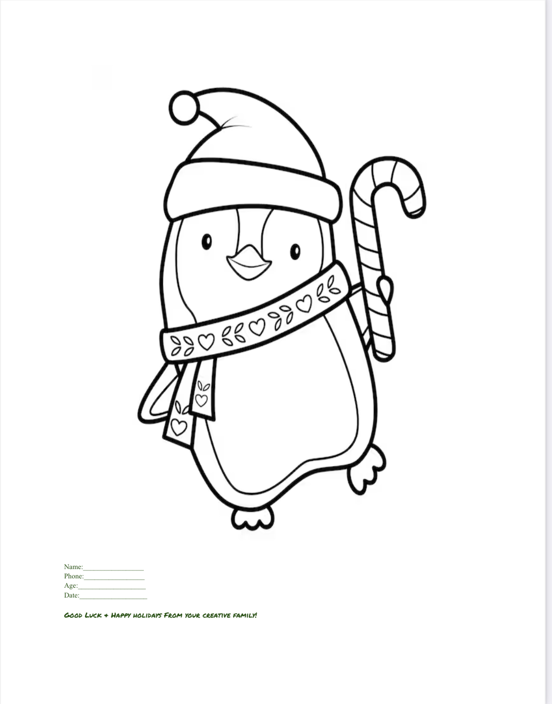 Christmas Colouring Contest